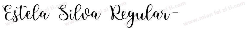 Estela Silva Regular字体转换